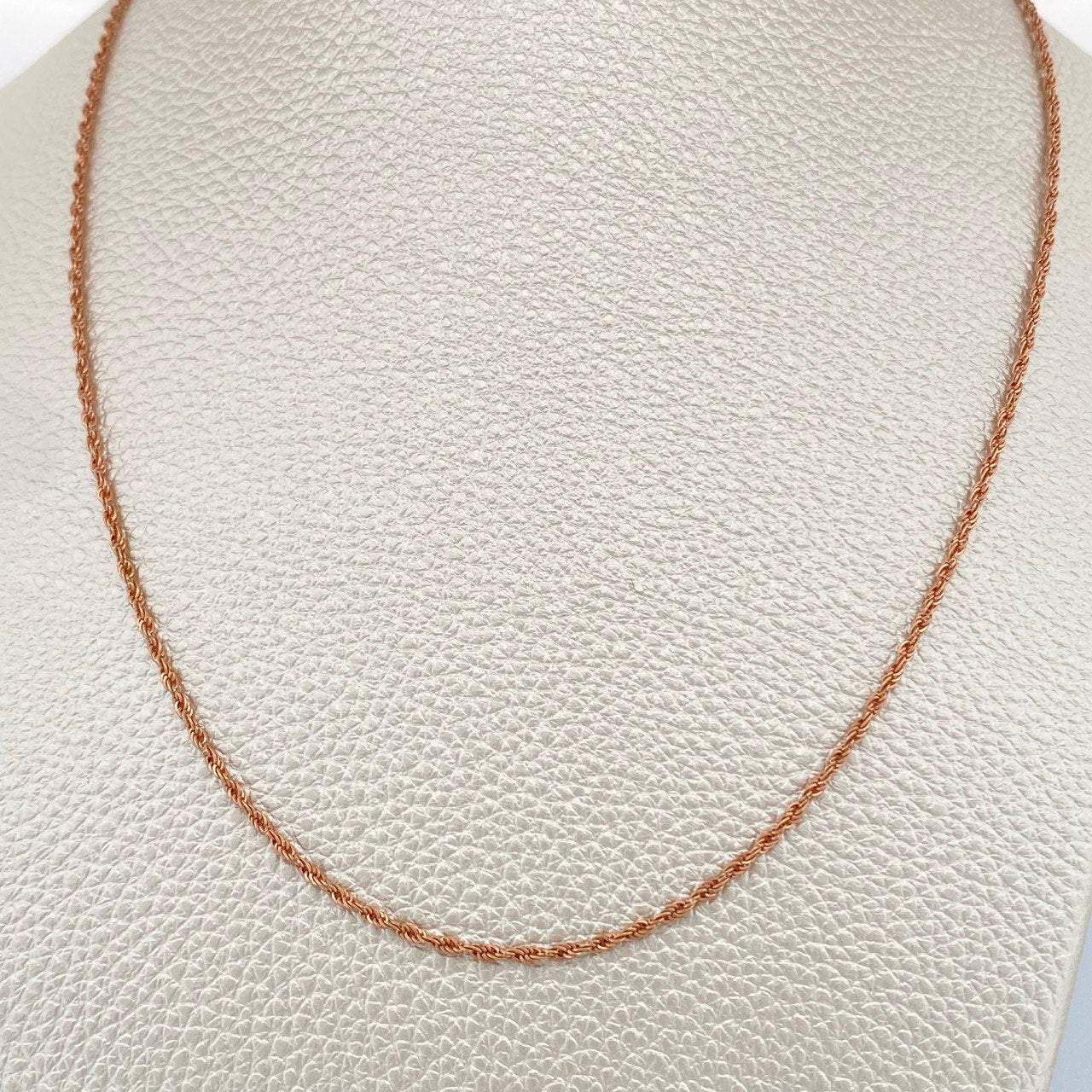 Rope Chain 1.25gr / 19 3/4 in / 18K Rose Gold +3 &