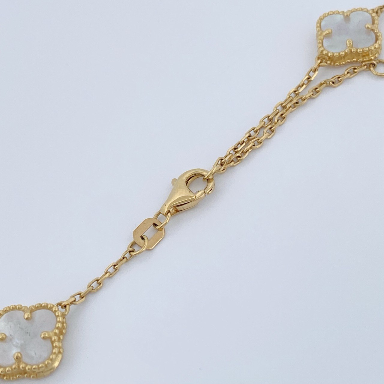 Clover Chain Classic Link 6.7gr / 17 3/4 in / 18K Gold +4 &