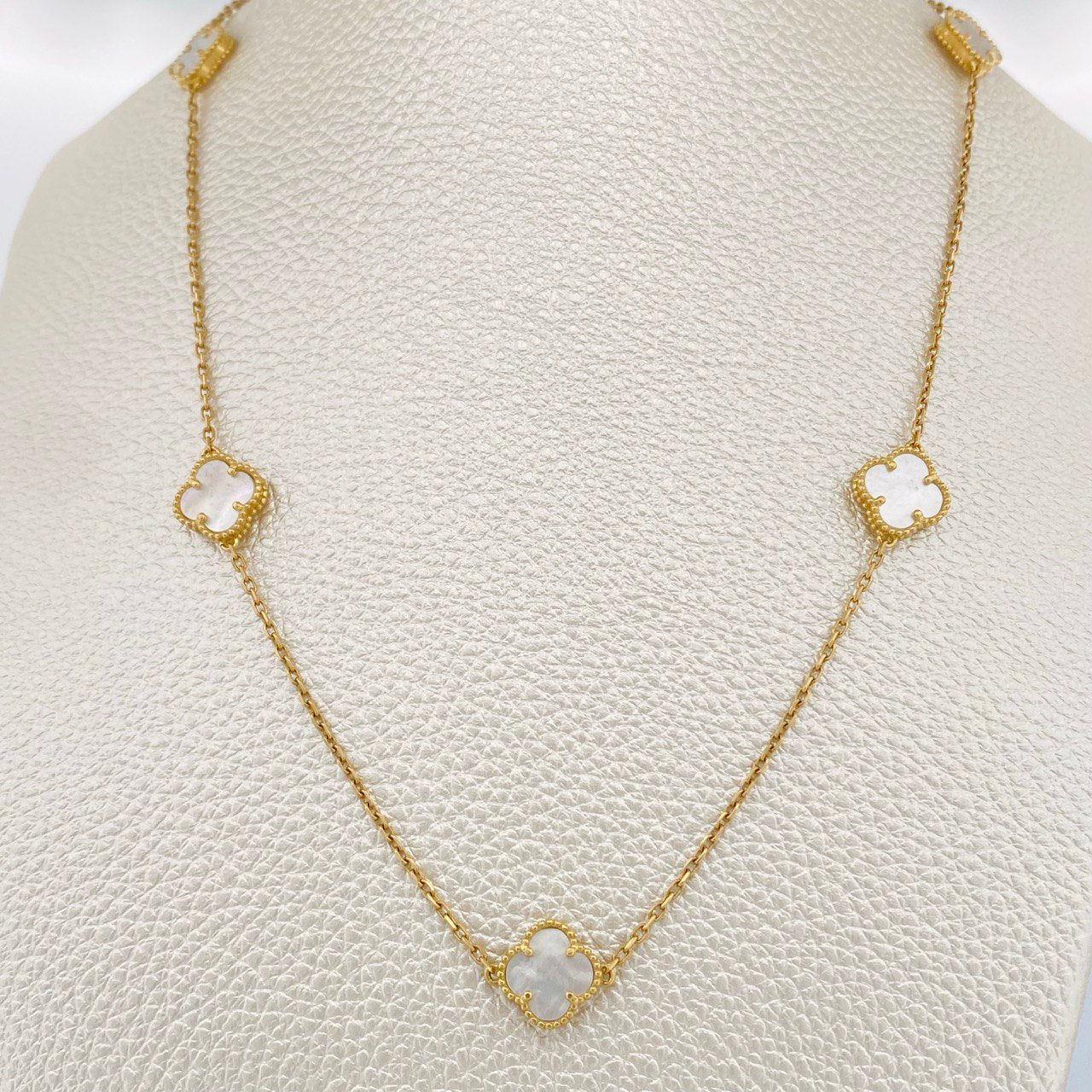 Clover Chain Classic Link 6.7gr / 17 3/4 in / 18K Gold +4 &