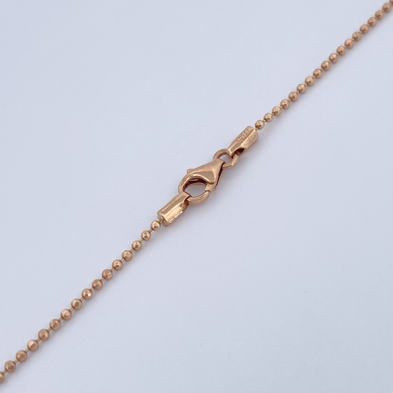 Military Diamond Cut Chain 3gr / 19 3/4 in / 18K Rose Gold +3 &
