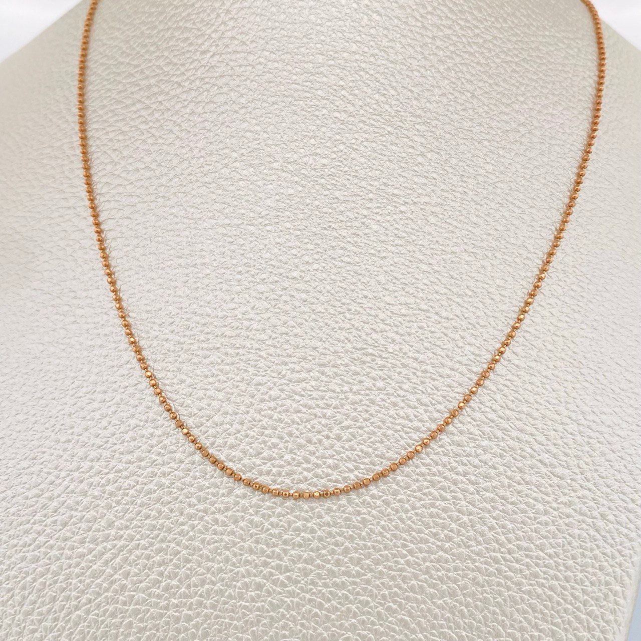 Military Diamond Cut Chain 3gr / 19 3/4 in / 18K Rose Gold +3 &
