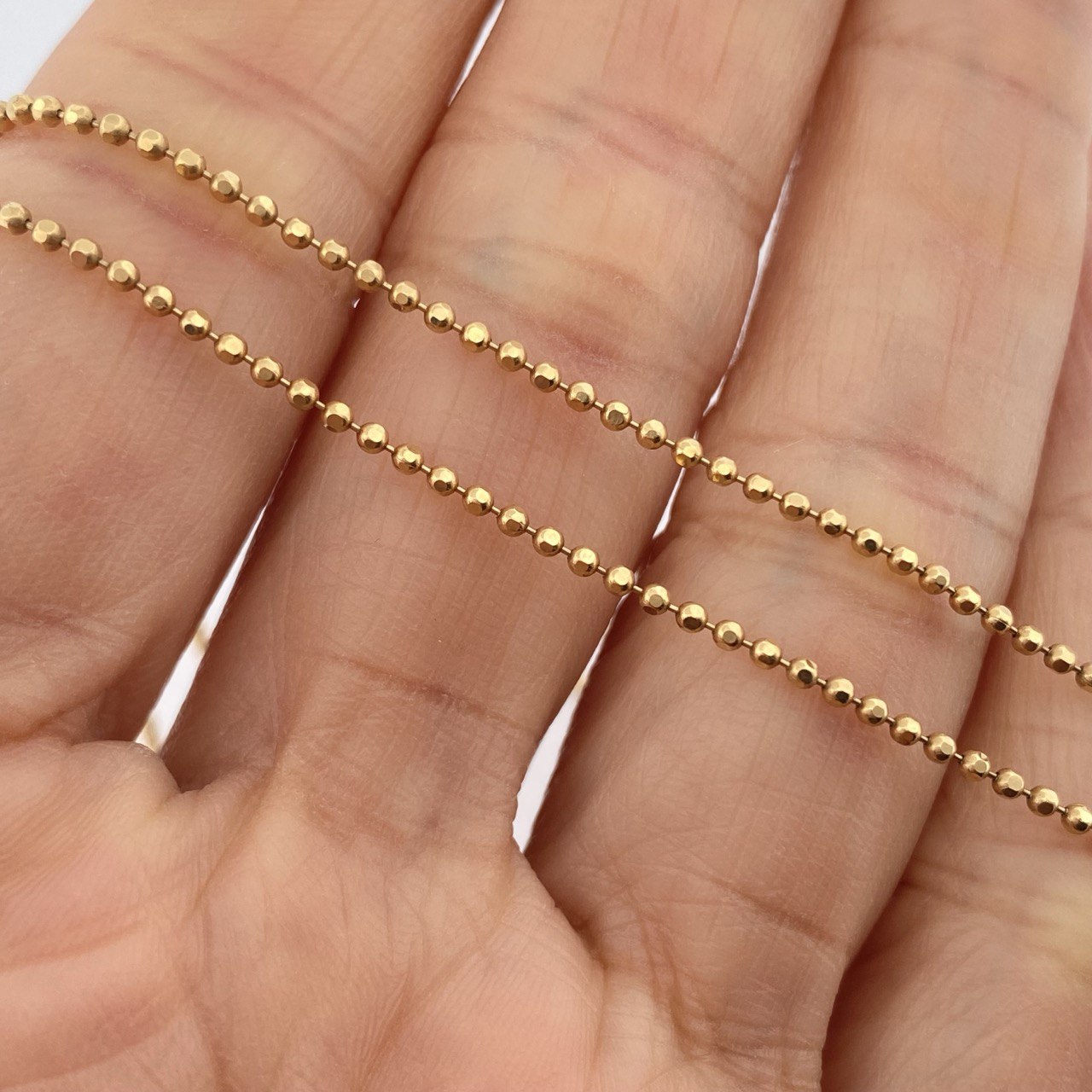 Cadena Militar 5.3gr / 23 3/4 in / Oro Amarillo +3 18K &