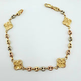 Pulso GC Trebol Doble Faz 5.3gr / 7 3/4 in / 10.3mm Tres Oros 18K