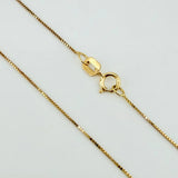Set Cadena y Dije Veneciana + Ancla 1.25gr / 19 3/4 in / 0.6mm Oro Amarillo 18K ©