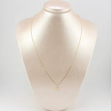 Set Cadena y Dije Veneciana + Cruz Lisa 1.15gr / 17 3/4 in / 0.5mm Oro Amarillo 18K