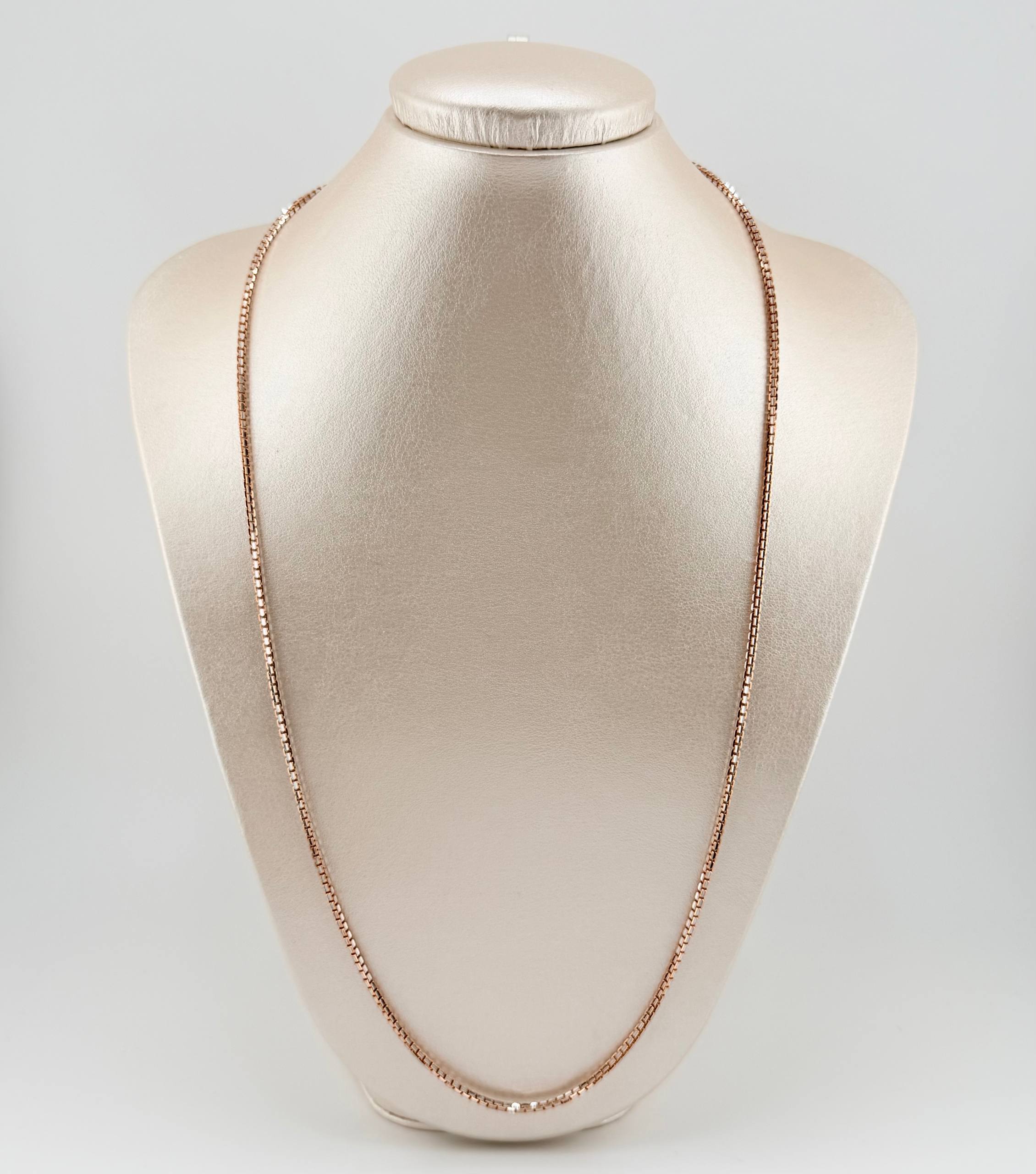 Cadena Veneciana Redonda 20.45gr / 27 1/2 in / 2.2mm Dos Oros Blanco Rosa +3 18K