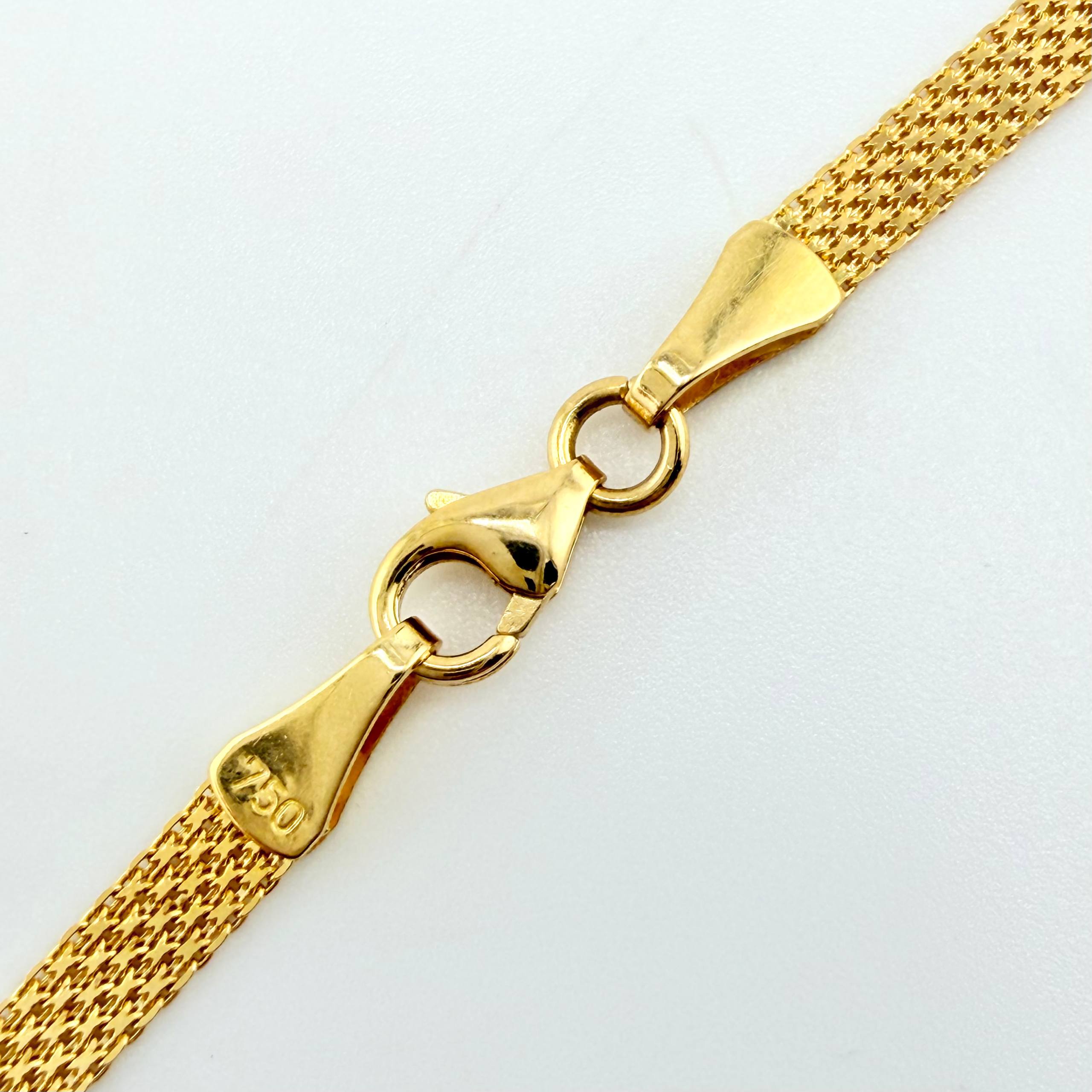 Pulso Chino 2.2gr / 7 1/2 in / 3.1mm Oro Amarillo +1 18K