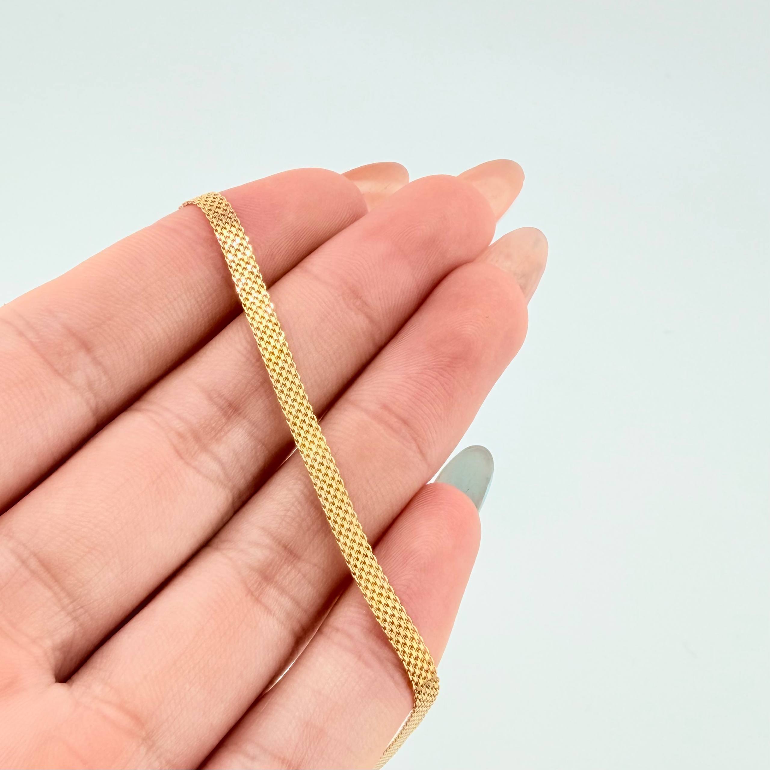 Pulso Chino 2.2gr / 7 1/2 in / 3.1mm Oro Amarillo +1 18K