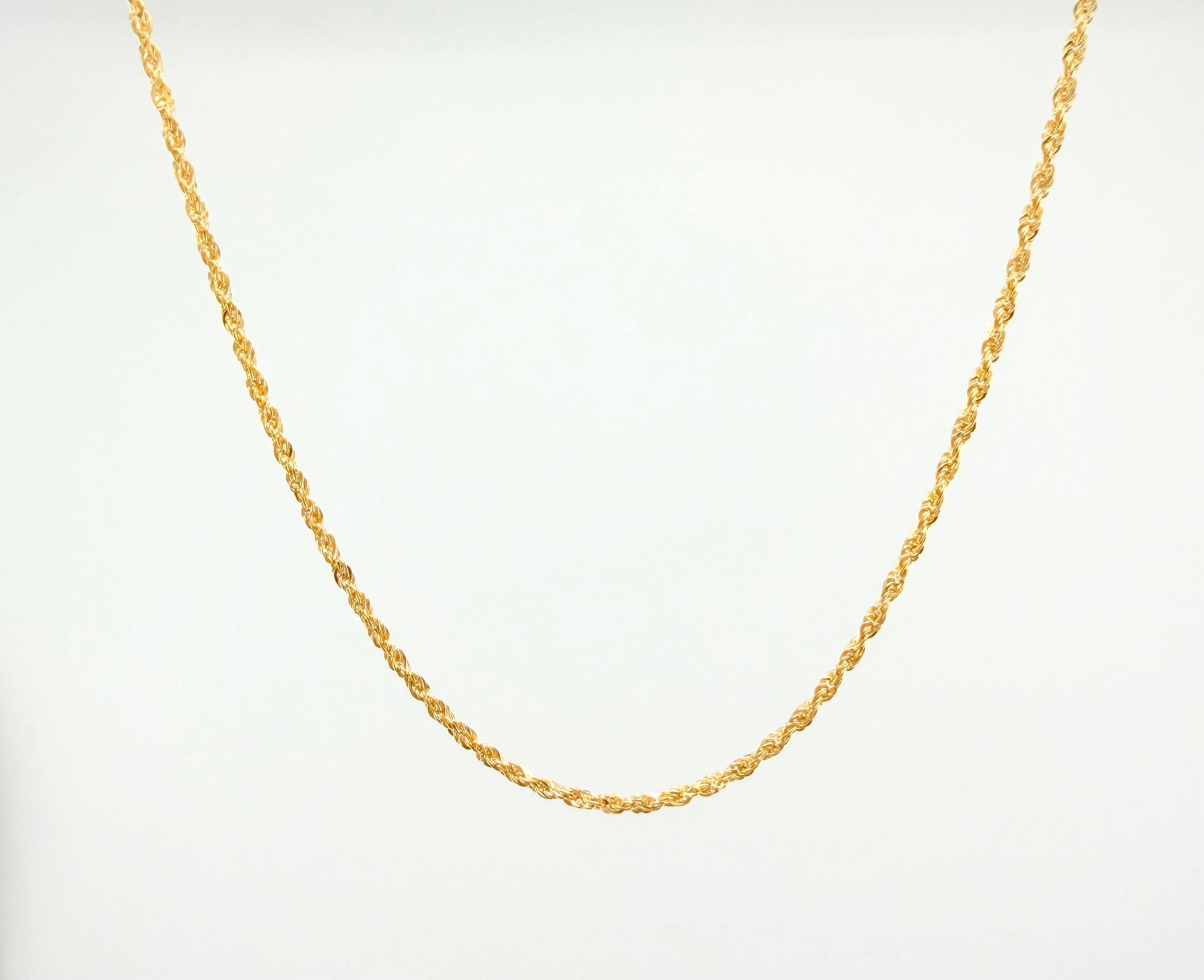Cadena Lazo 1.6gr / 17 3/4 in / 1.6mm Oro Amarillo +3 18K