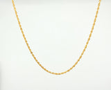 Cadena Lazo 1.6gr / 17 3/4 in / 1.6mm Oro Amarillo +3 18K