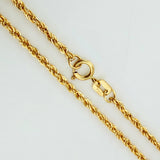 Cadena Lazo 1.6gr / 17 3/4 in / 1.6mm Oro Amarillo +3 18K