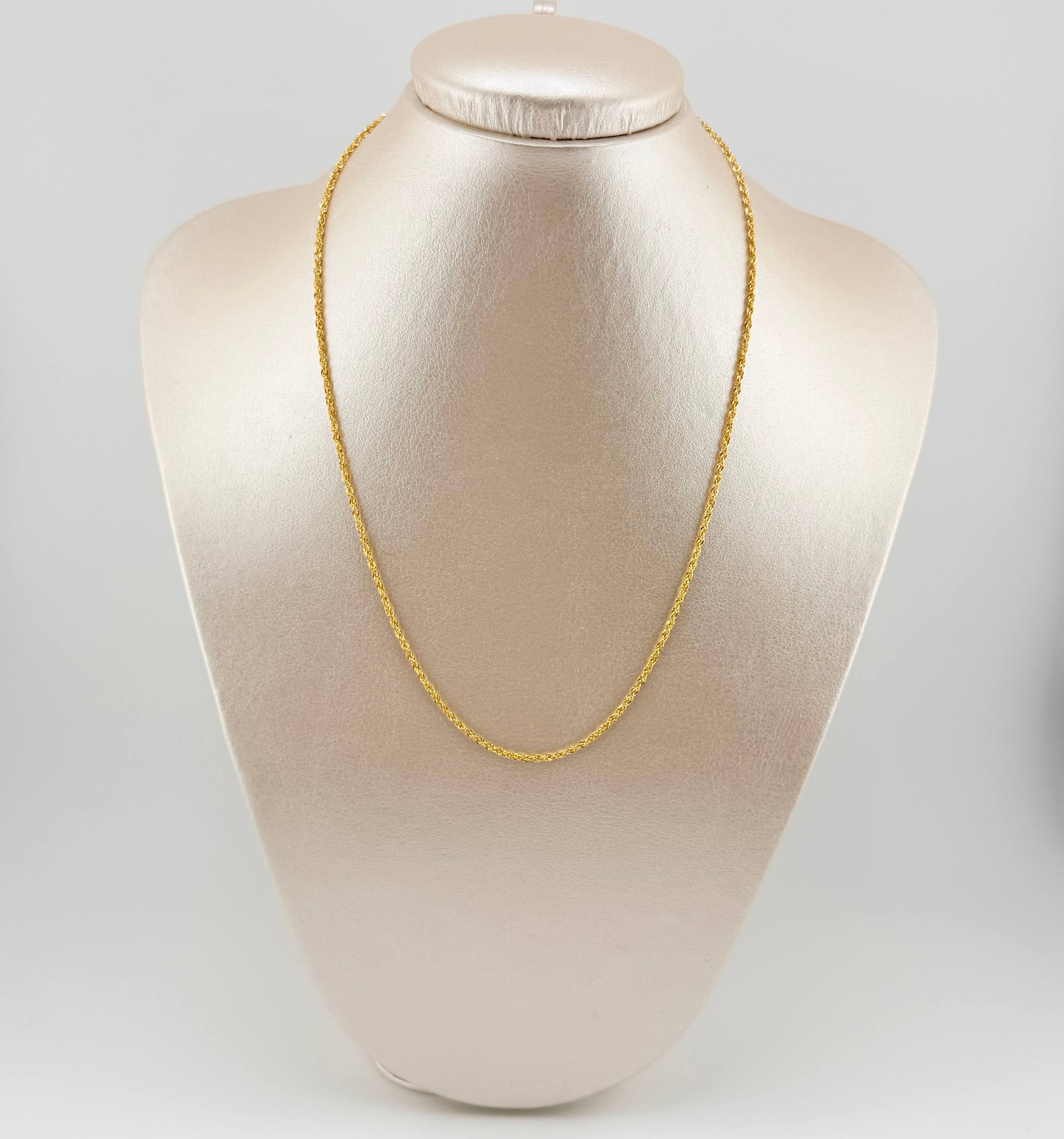 Cadena Lazo 1.6gr / 17 3/4 in / 1.6mm Oro Amarillo +3 18K
