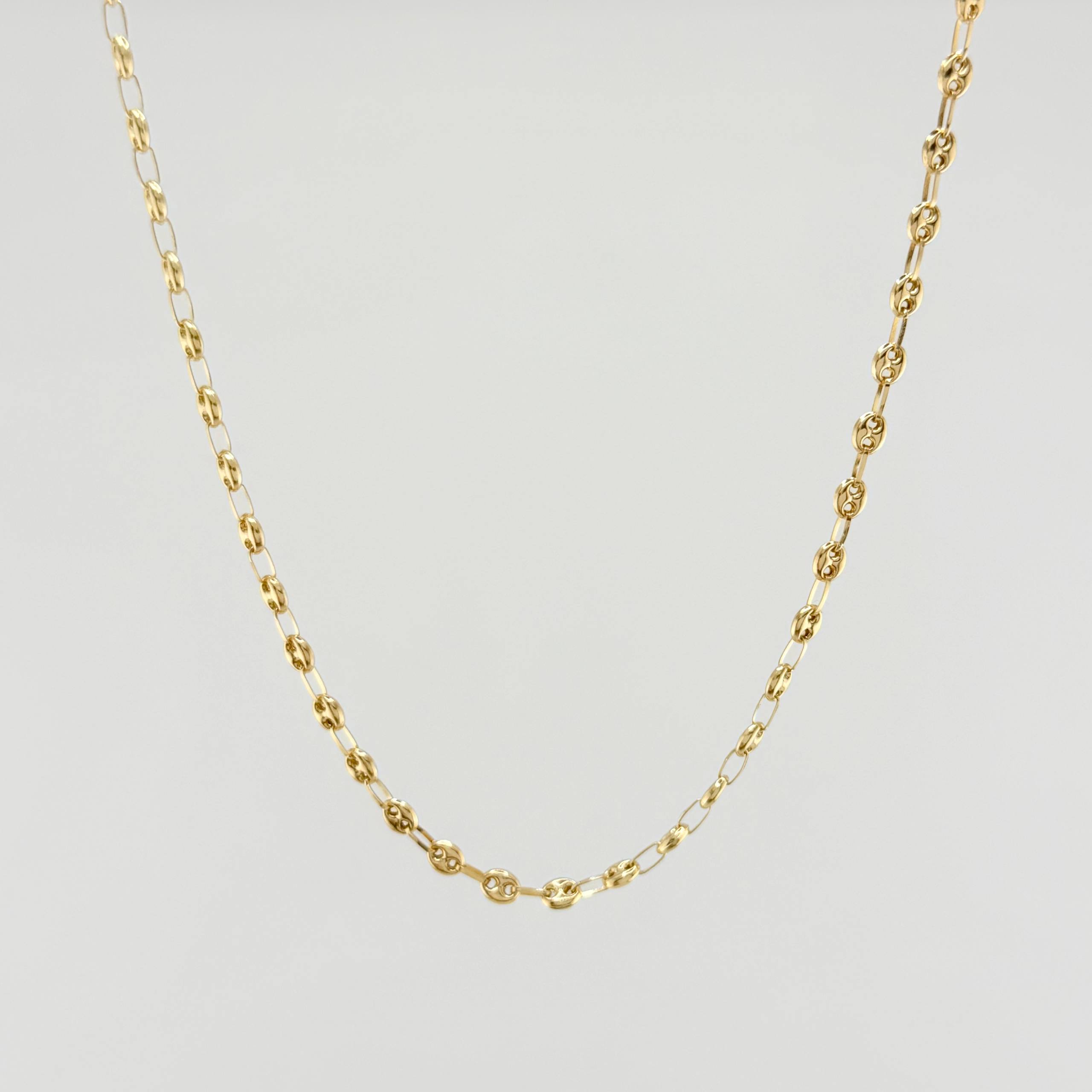 Cadena GC 5.2gr / 19 3/4 in / 3.3mm Oro Amarillo 18K