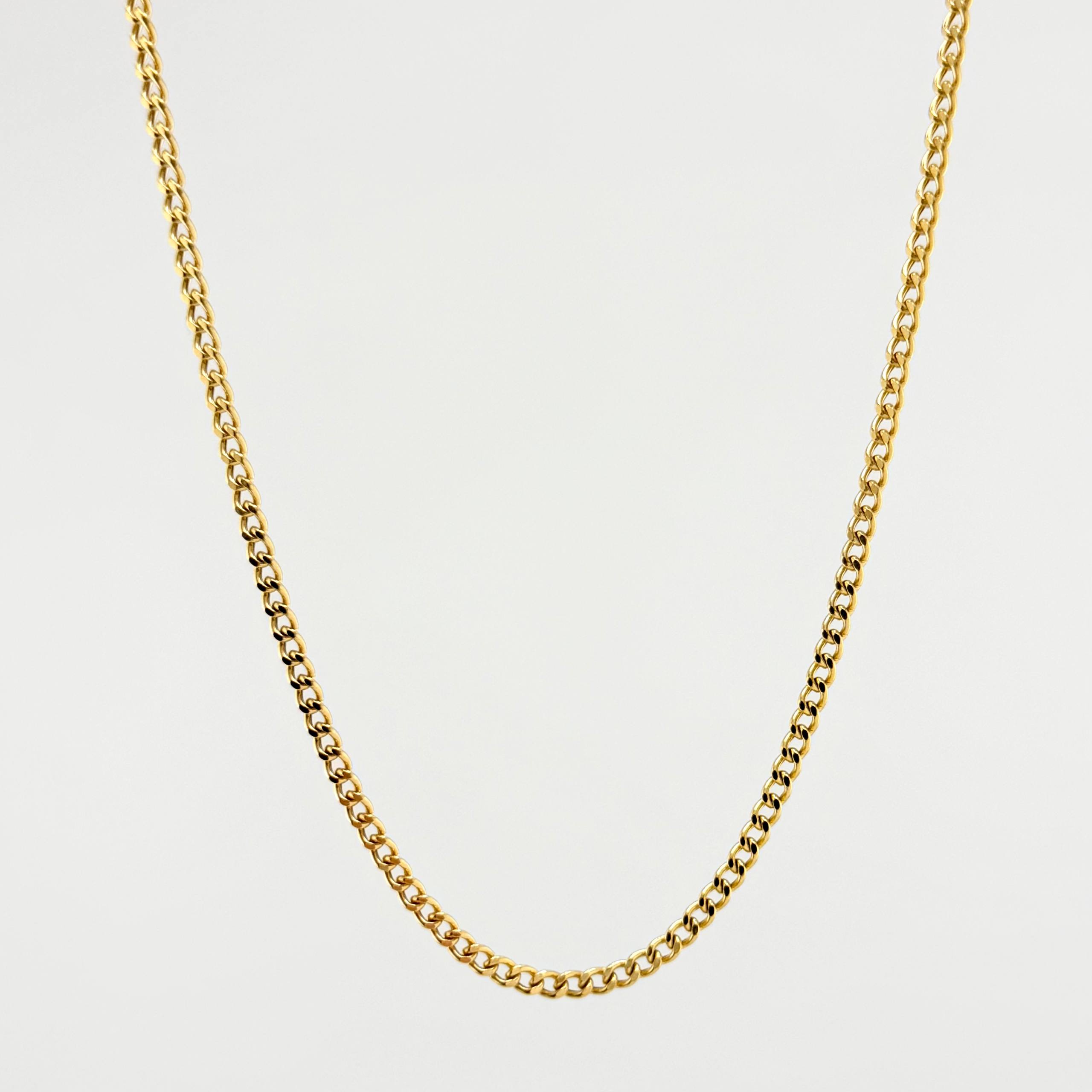 Cadena Cubana 7.55gr / 23 1/2 in / 2.9mm Oro Amarillo +1 18K