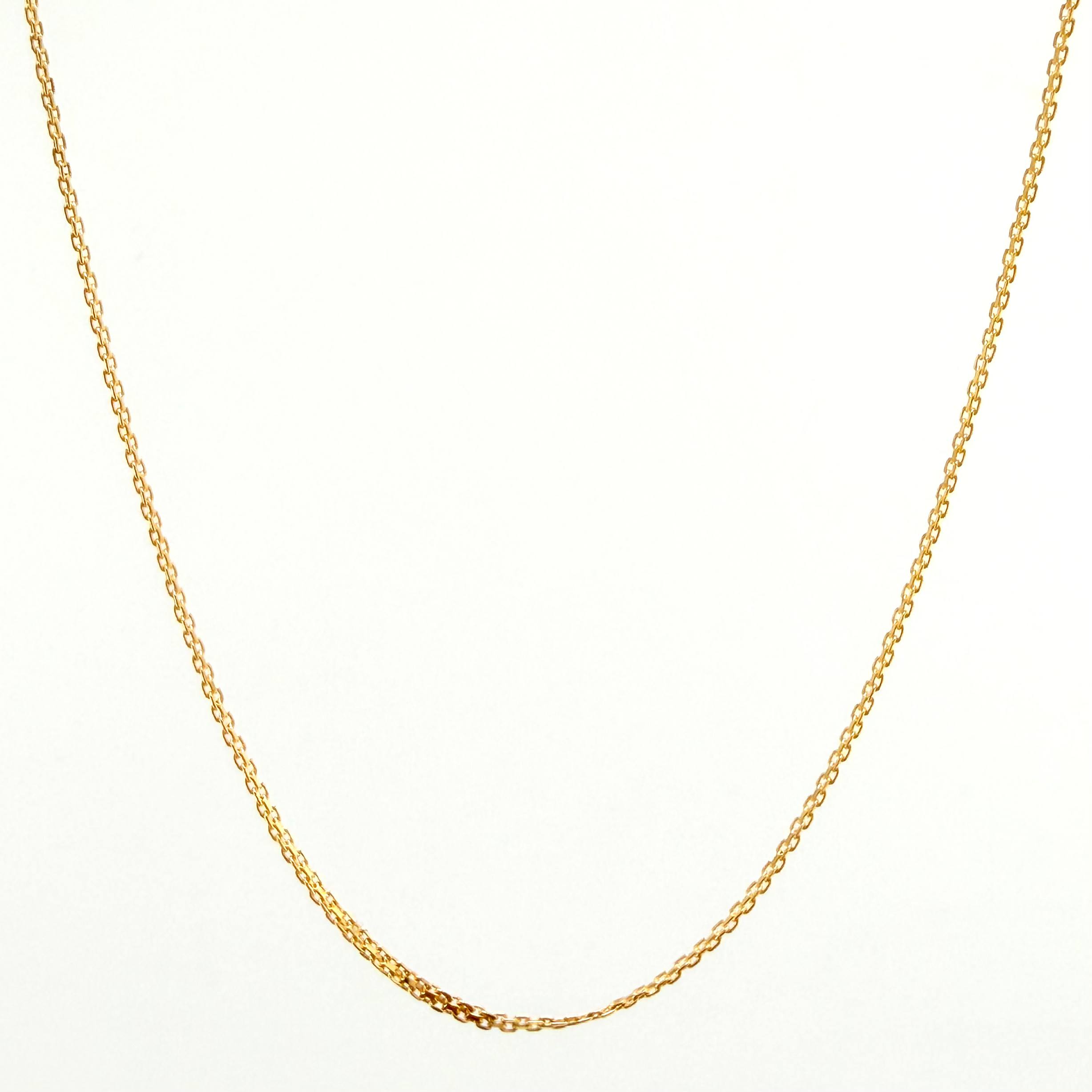 Cadena China 2.95gr / 23 1/2 in / 1.3mm Oro Amarillo +1 18K