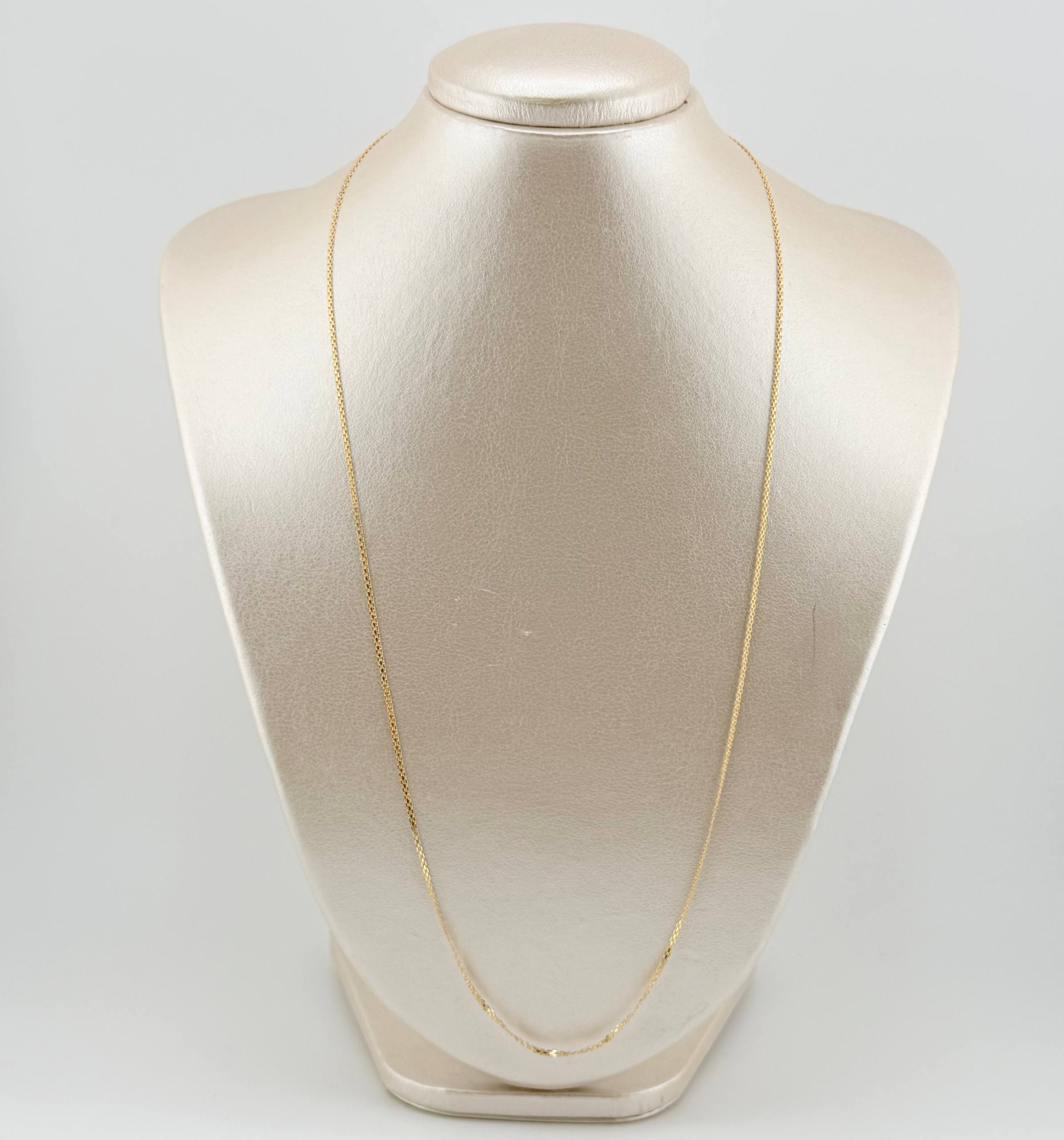 Cadena China 2.95gr / 23 1/2 in / 1.3mm Oro Amarillo +1 18K