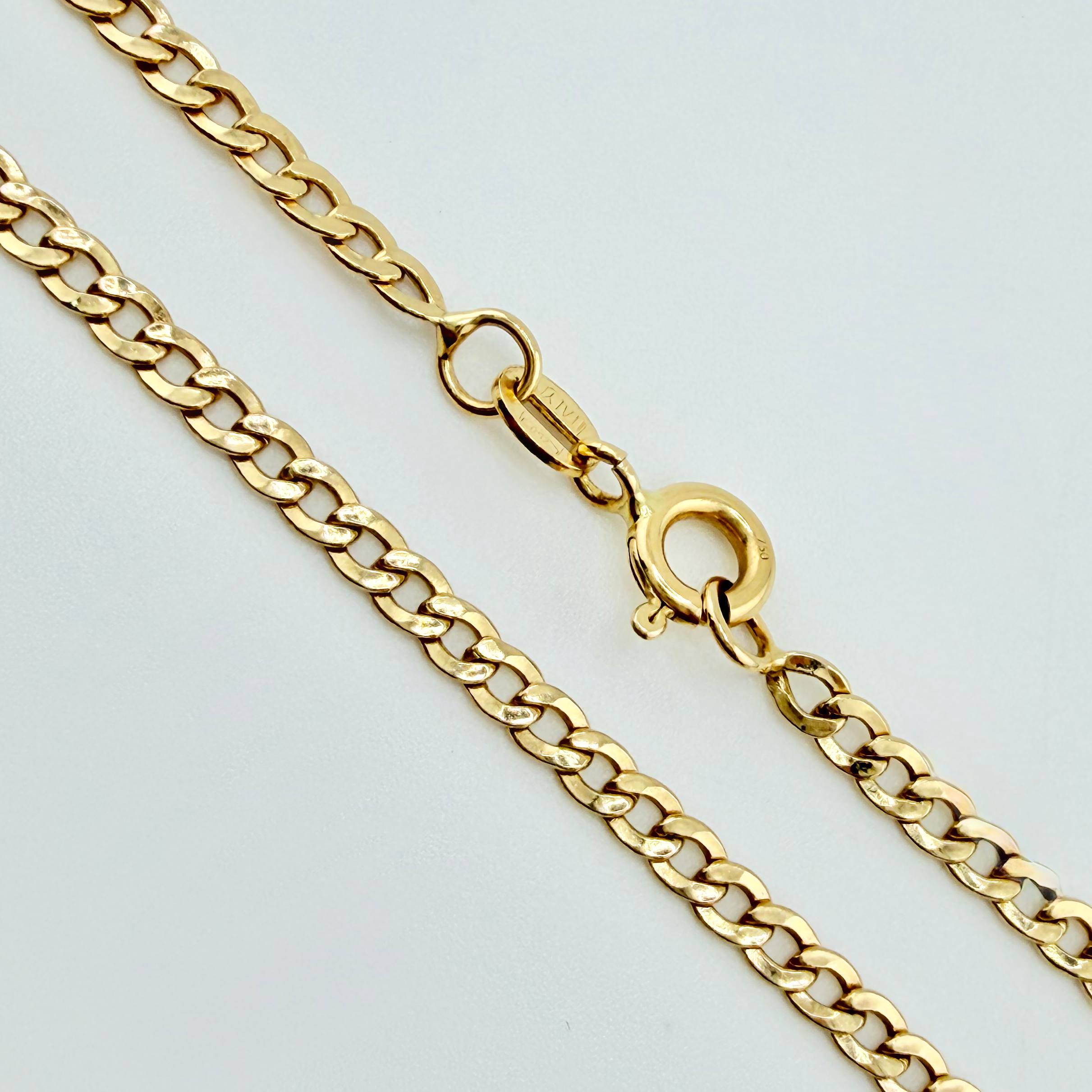 Cuban Links 1.9 g / 15 3/4 in / 2.4 mm Yellow Gold 18K