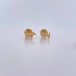 Topos Perro 0.7gr / Circones Blancos Oro Amarillo 18K $
