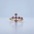 Dense Cross Ring 2.25gr / Size 6 / 18K Gold