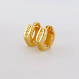 Candongas Tribal 3.9g / 1/2 in Oro Amarillo 18K
