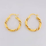 Candongas Axel 2g / 3/4 in Oro Amarillo 18K