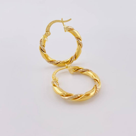 Hoop Earrings Axel 2g / 3/4 in Yellow Gold 18K