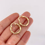 Candongas Axel 2g / 3/4 in Oro Amarillo 18K