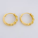 Candongas Rubi 3.6g / 3/4 in Oro Amarillo 18K