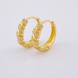 Candongas Rubi 3.6g / 3/4 in Oro Amarillo 18K