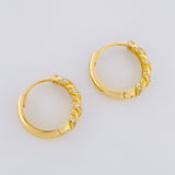 Candongas Rubi 3.6g / 3/4 in Oro Amarillo 18K