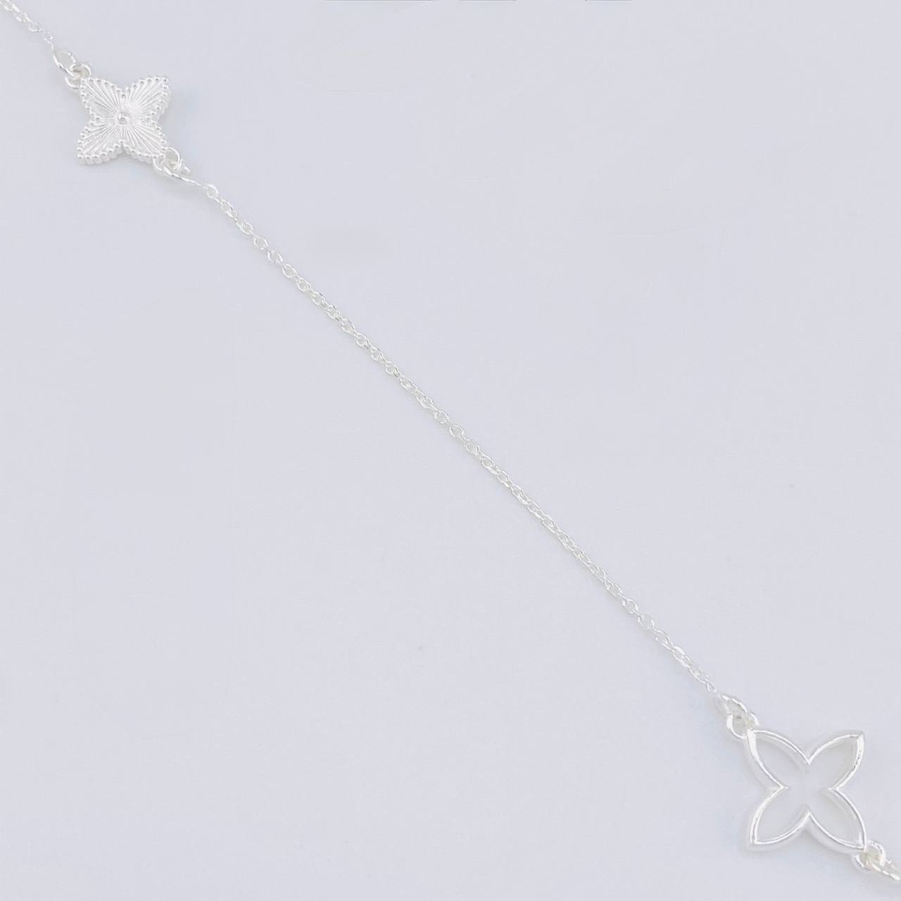 Cadena Aro Seguido Treboles 5.85g / 24 in / 1.1mm Plata 925