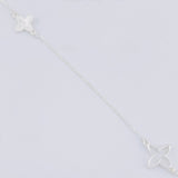 Cadena Aro Seguido Treboles 5.85g / 24 in / 1.1mm Plata 925