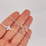 Cadena Aro Seguido Treboles 5.85g / 24 in / 1.1mm Plata 925