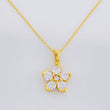 Cadena Aro Seguido Flor 3.05g / 18 in / 1.2mm Plata Vermeil 925