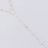 Rosario Vigen Milagrosa 7.4g / 18 in / 3mm Plata Vermeil 925