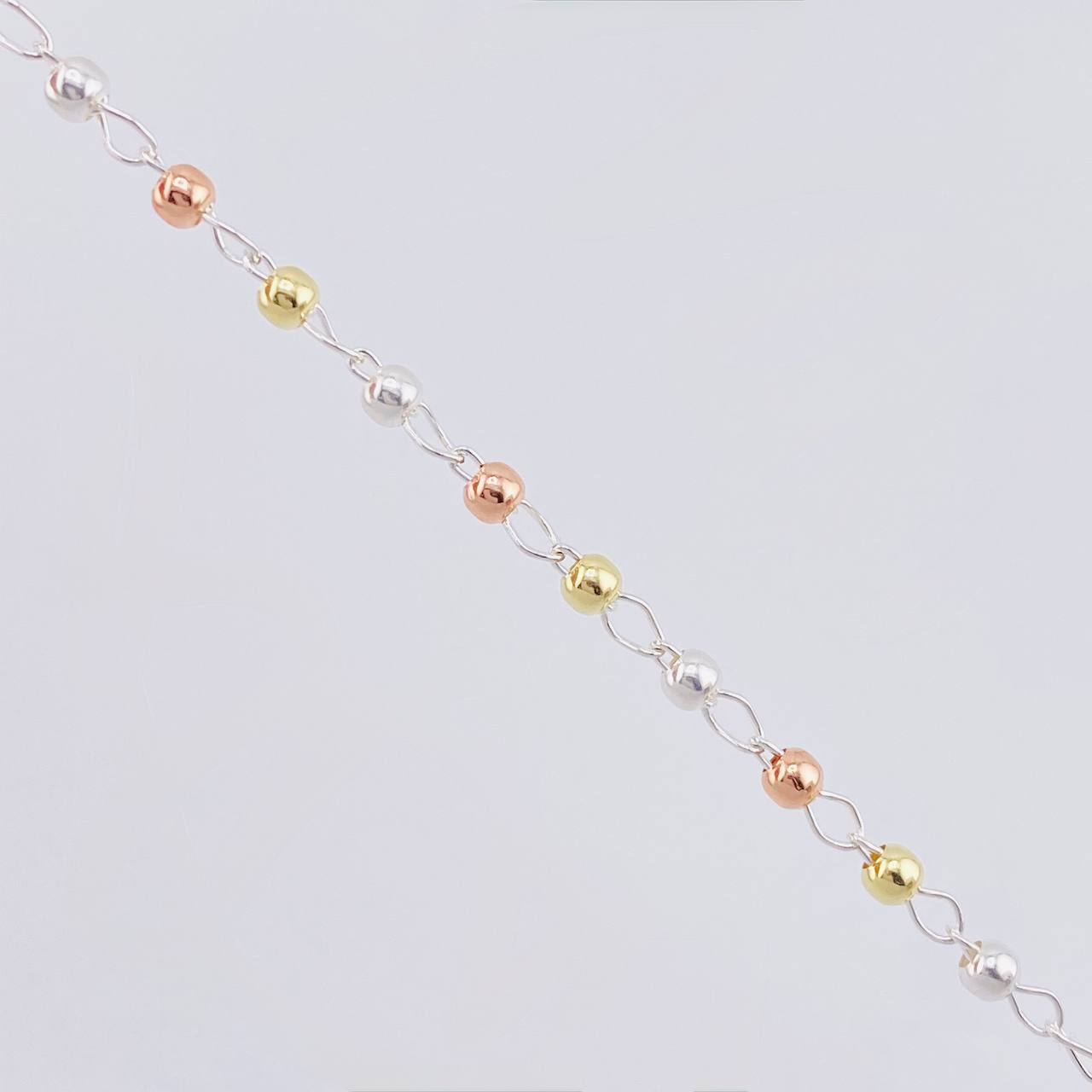 Rosario Vigen Milagrosa 7.4g / 18 in / 3mm Plata Vermeil 925