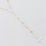 Miraculous Virgin Rosary 7.55g / 18 in / 3mm Silver Vermeil 925