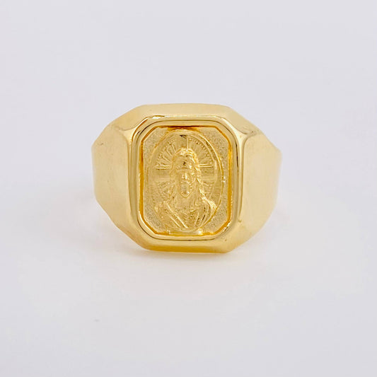 Sacred Heart of Jesus Ring 3.9g / T10 Yellow Gold 18K