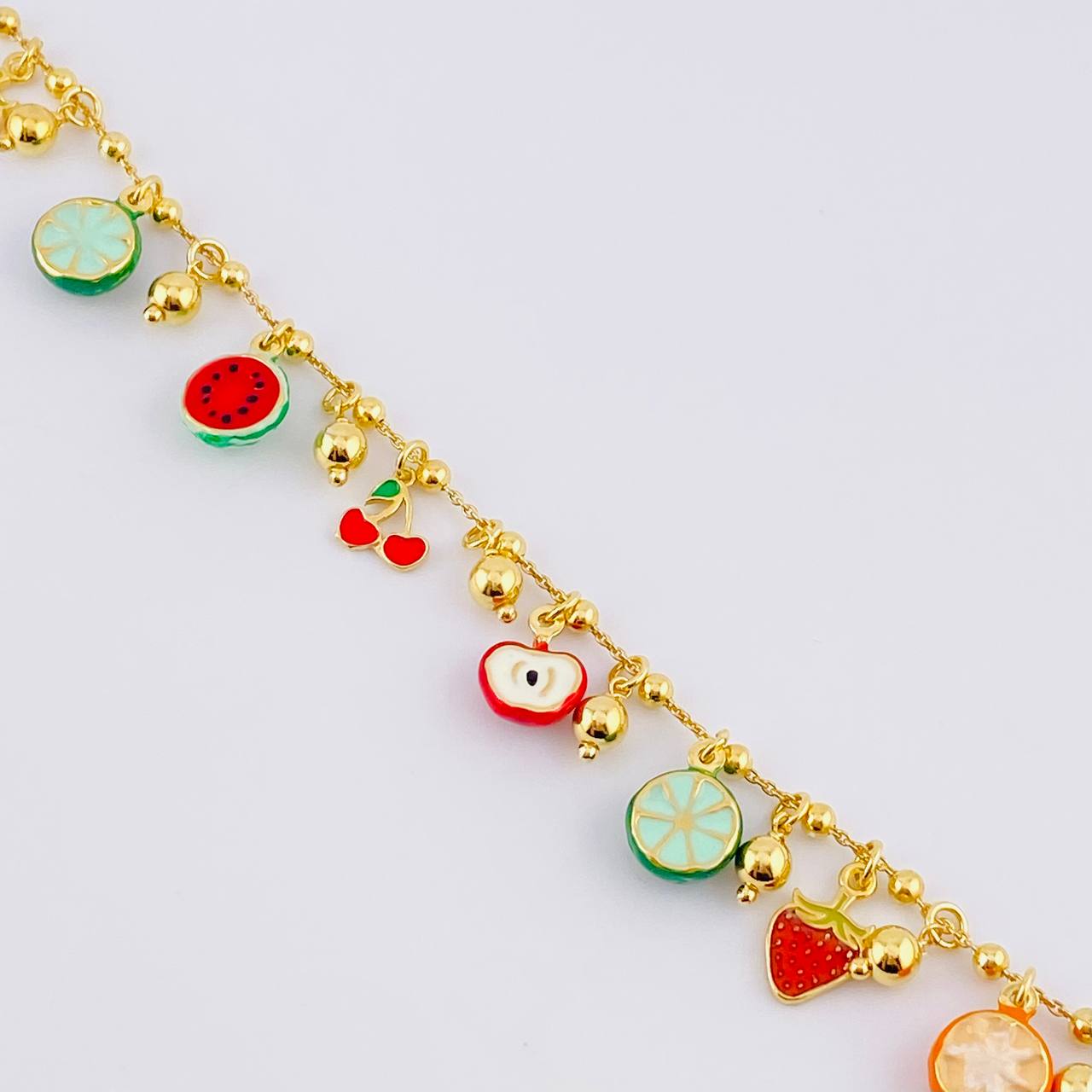 Bracelet Tropical 10.4g / 8 1/4 in / 1.2mm Silver Vermeil 925