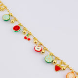 Bracelet Tropical 10.4g / 8 1/4 in / 1.2mm Silver Vermeil 925