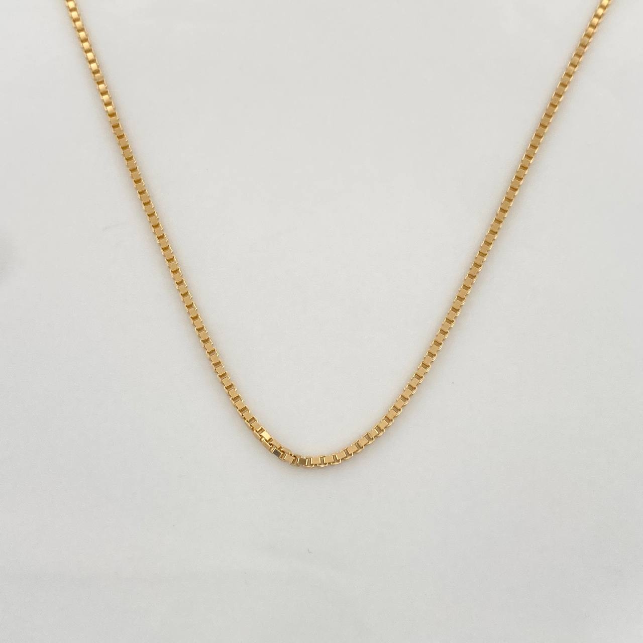 Cadena Veneciana 3.45g / 18 in / 0.91mm Oro Amarillo 18K