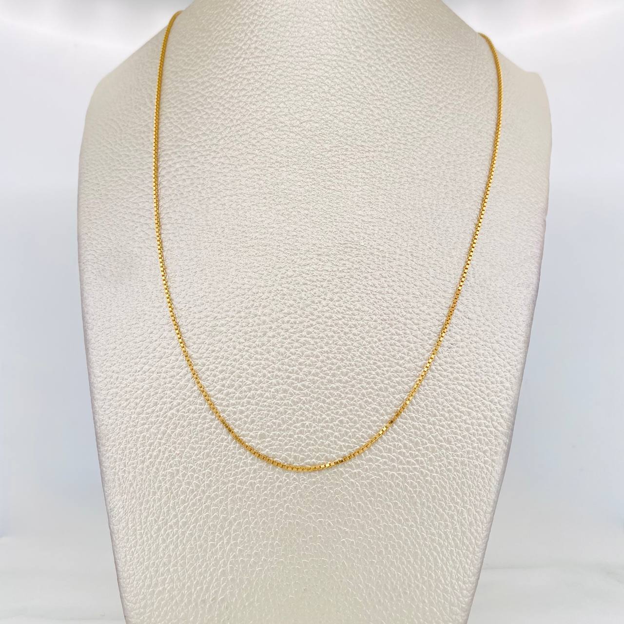 Cadena Veneciana 3.45g / 18 in / 0.91mm Oro Amarillo 18K