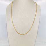 Cadena Veneciana 3.45g / 18 in / 0.91mm Oro Amarillo 18K