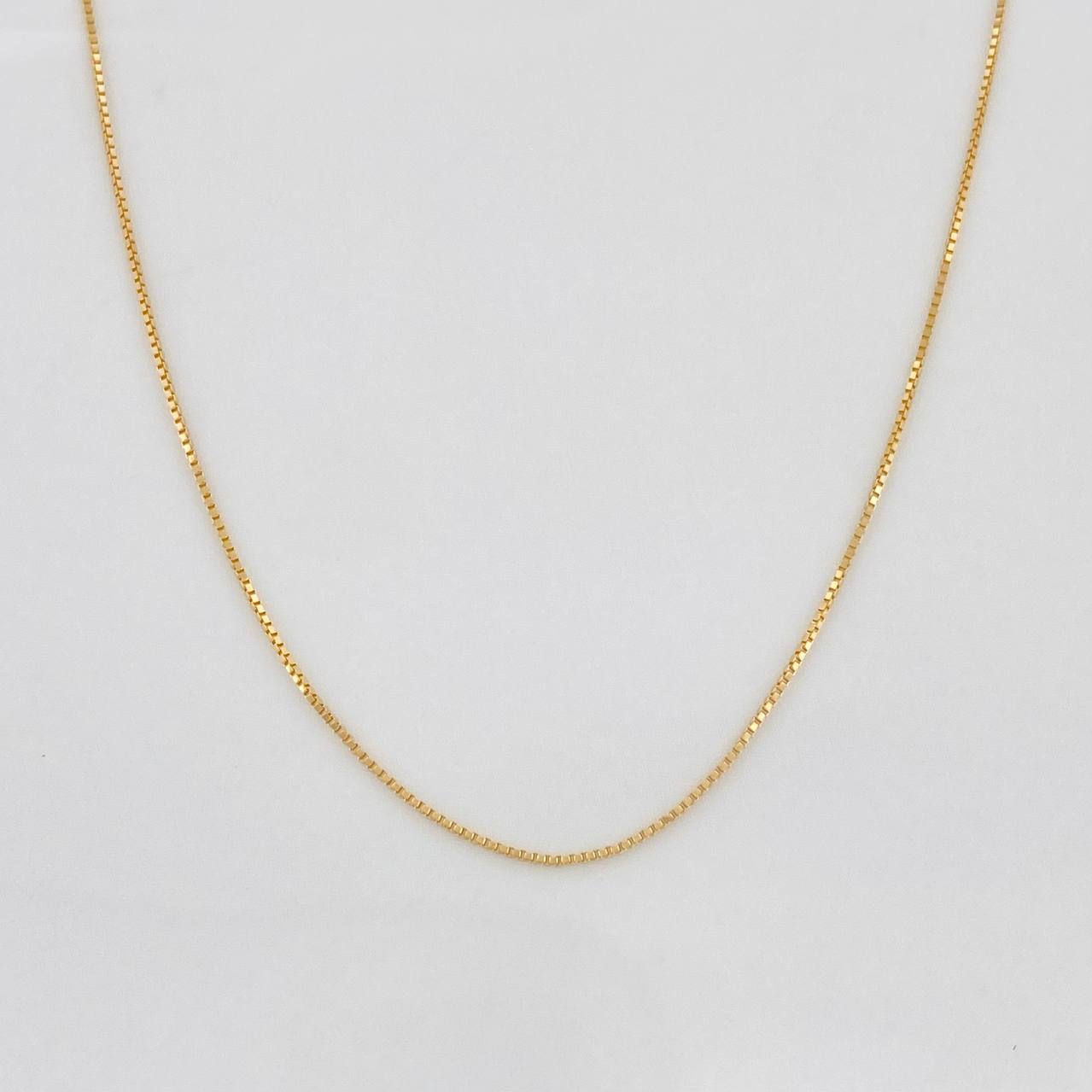 Cadena Veneciana 1.1g / 20 in / 0.42mm Oro Amarillo 18K