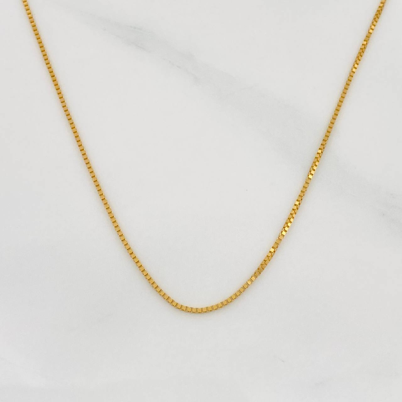 Cadena Veneciana 0.95g / 18 in / 0.55mm Oro Amarillo 18K