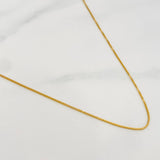 Cadena Veneciana 0.95g / 18 in / 0.55mm Oro Amarillo 18K