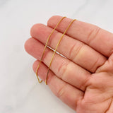 Cadena Veneciana 0.95g / 18 in / 0.55mm Oro Amarillo 18K