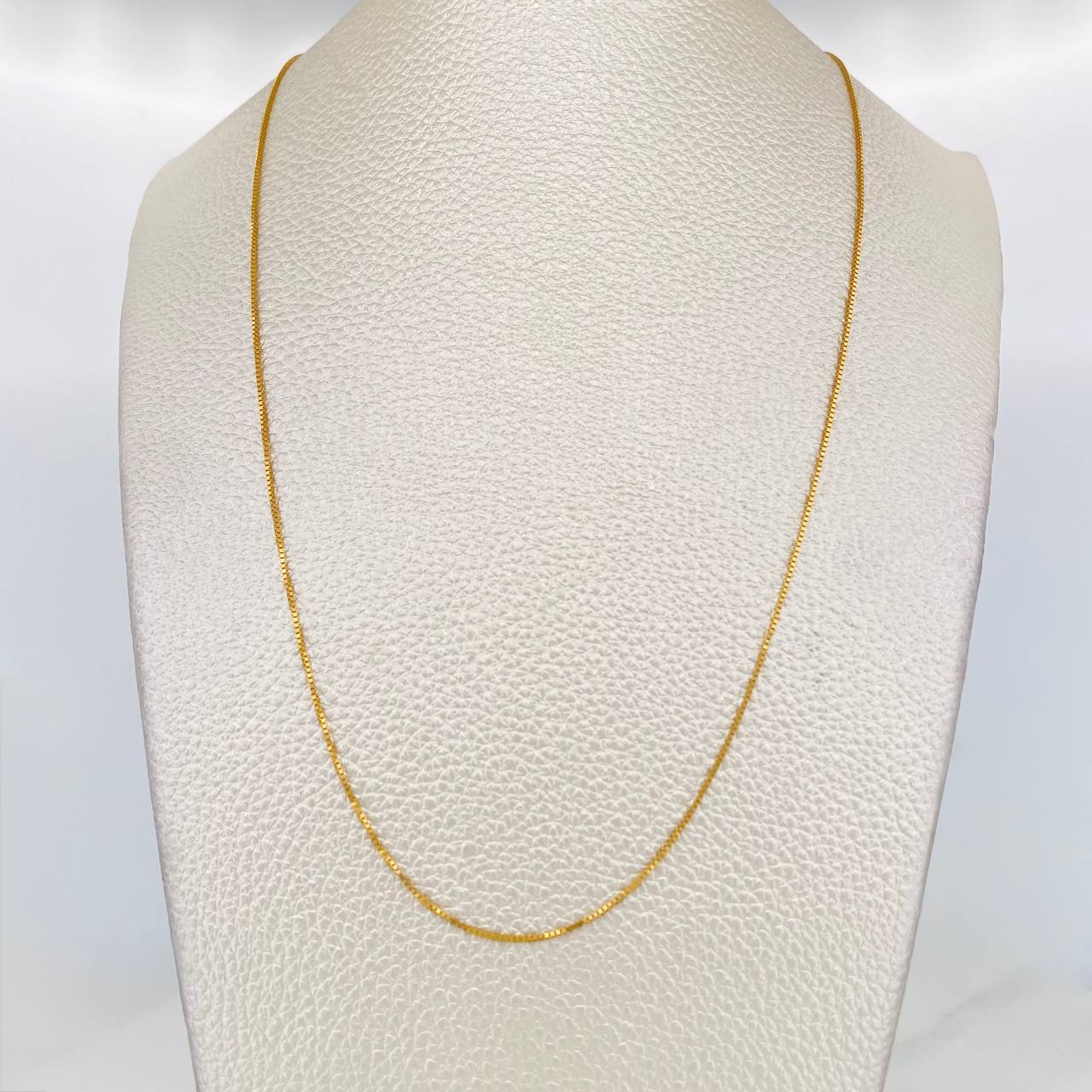 Cadena Veneciana 0.95g / 18 in / 0.55mm Oro Amarillo 18K