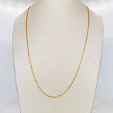 Cadena Veneciana 0.95g / 18 in / 0.55mm Oro Amarillo 18K