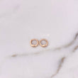 Hoop Earrings Rose 0.55gr / 0.9cm / Polished 18K Rose Gold $